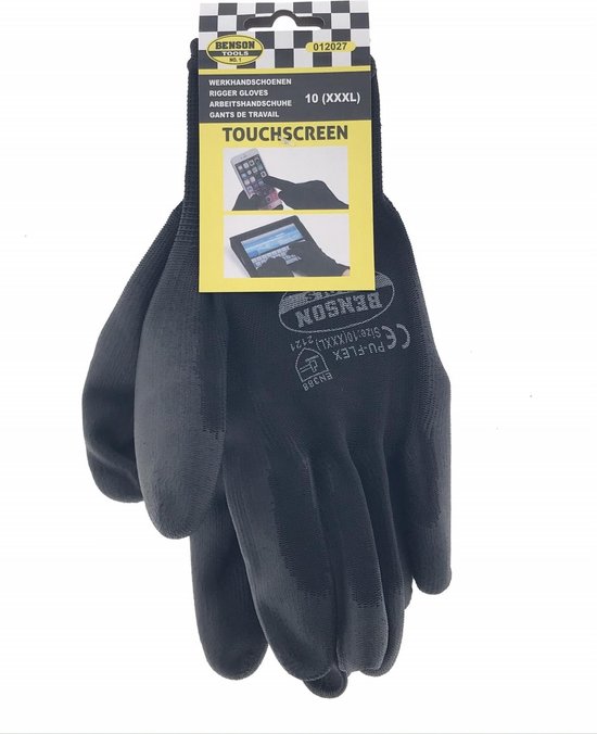 Werkhandschoen touch screen maat 10 (XL)