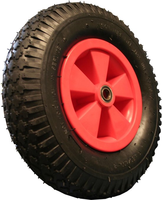 Wiel + band groot kogel gelagerd 20 mm