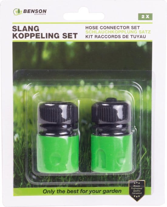Slangkoppeling set 2 dlg actie