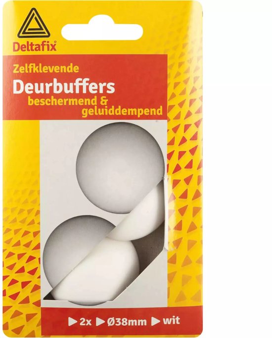 Deltafix Deurbuffer wit 38 mm 2 st