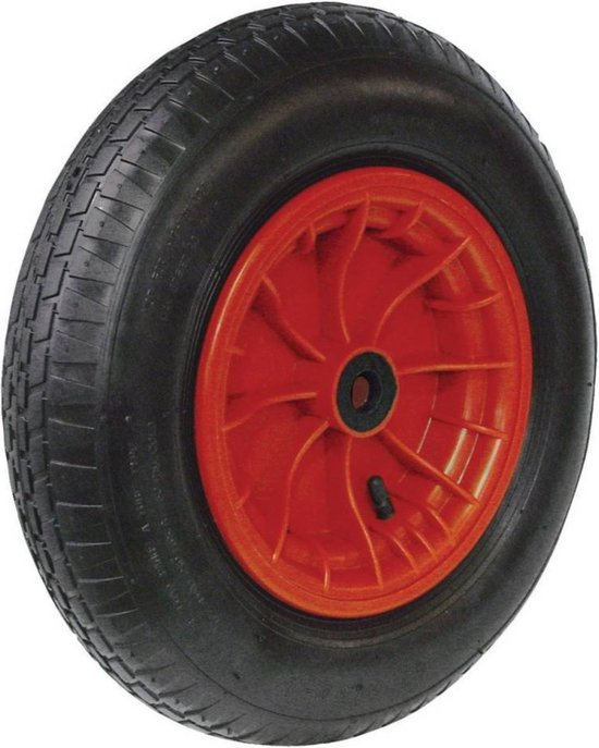 Wiel + band groot 4.00-8"