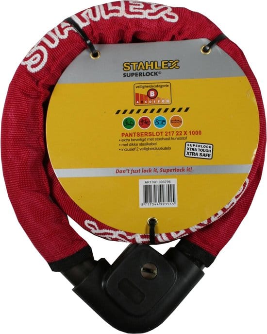 Pantserslot 555 22 x 1000 mm rood