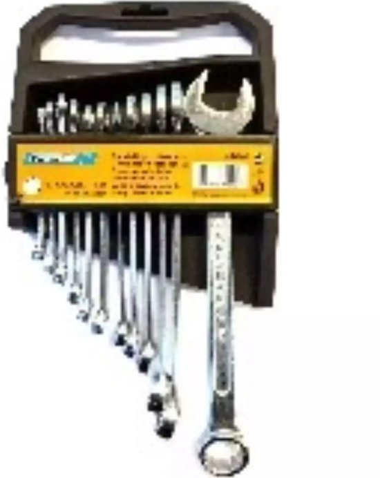 Ring-steeksleutel set 12 dlg