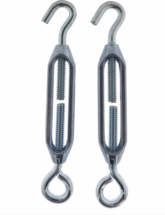 Draadspanner haak + oog 1/4" 2 dlg