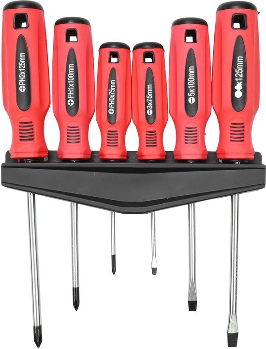 Schroevendraaier set 6 dlg rekje profi