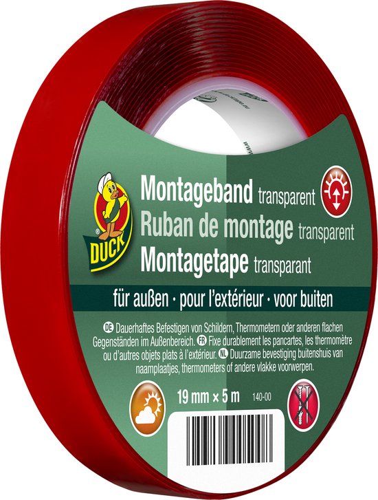 Montagetape voor buiten 19 mm x 5 m