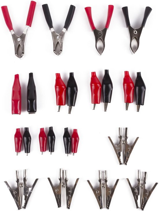 Krokodil klemmenset 28 dlg