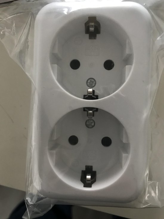 Wandcontactdoos 2-voudig + RA opbouw