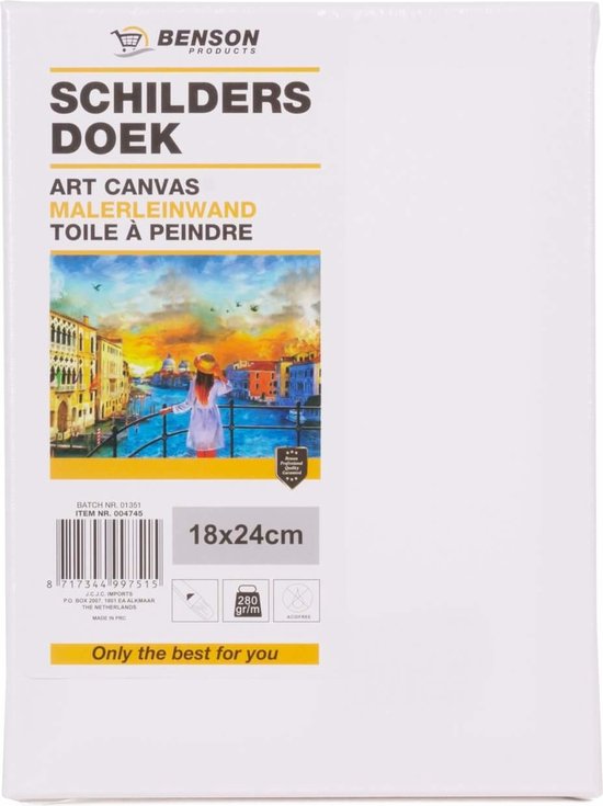 Schilders doek 18 x 24 cm