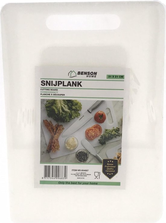Snijplank kunststof 31 x 21 cm