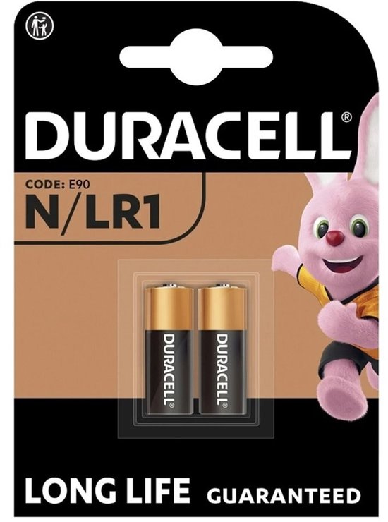 Duracell alkaline MN9100 LR1 1.5V 2 dlg
