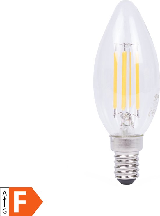 LED lamp kaars filament C35 4W E14 dimbaar