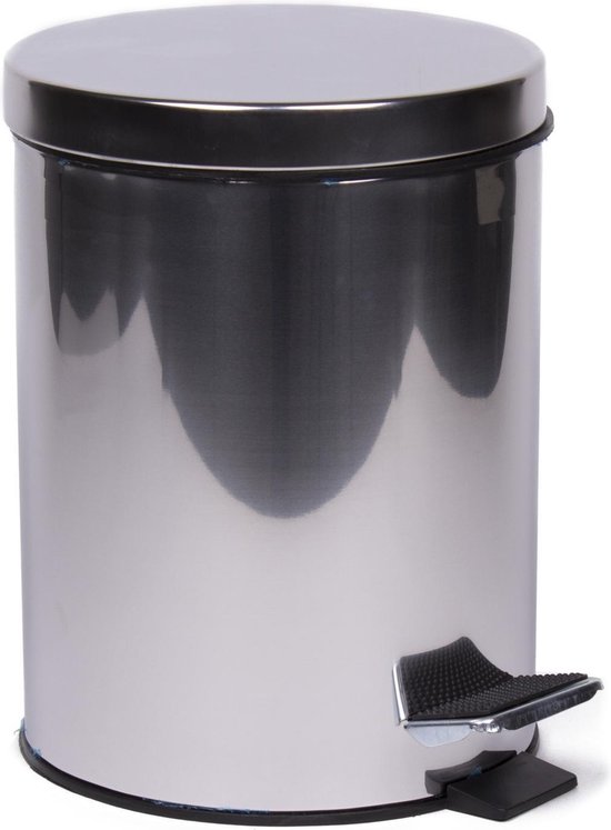 Prullenbak 5 ltr RVS