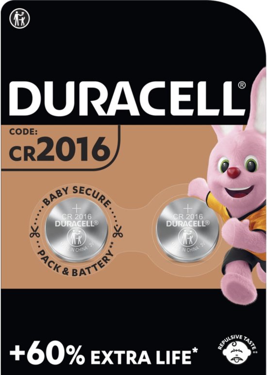 Duracell lithium DL 2016 2 dlg