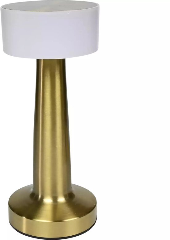 LED tafellamp oplaadbaar dimbaar touch goud display