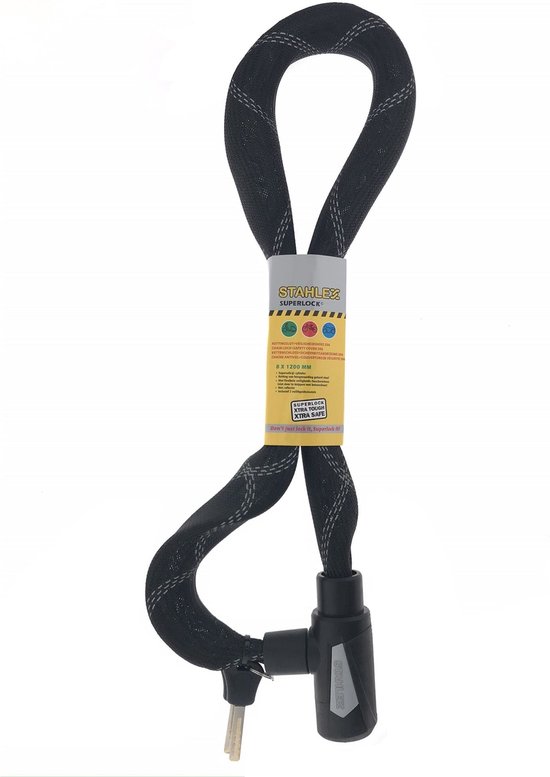 Kettingslot + veiligheidshoes safelock 8 x 1200 mm reflective