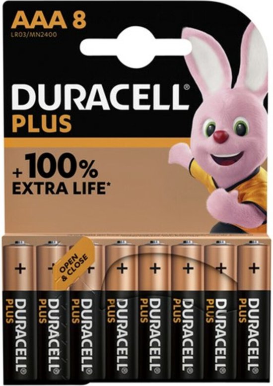 Duracell plus AAA 8 dlg