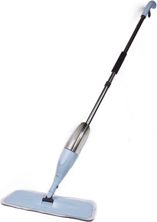 Vloermop + sprayfunctie + microfibre pad