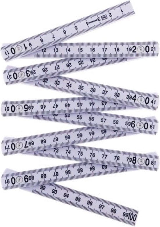 Duimstok 1 mtr actie