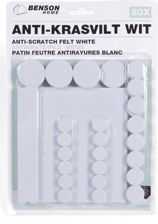 Antikrasvilt set 80 dlg wit