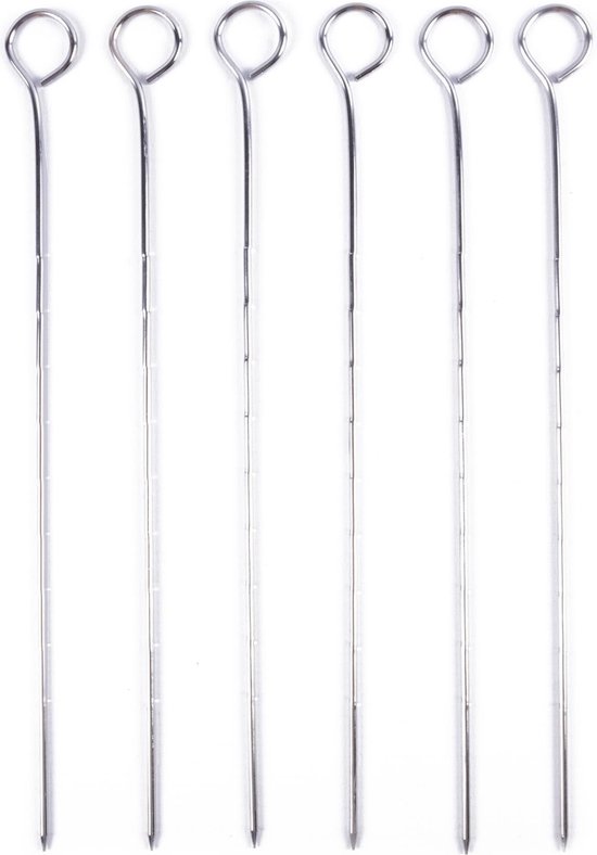 Spiezen grill + BBQ 6 dlg 28 cm