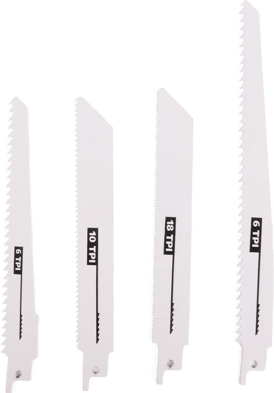 Reciprozaagbladen 4 dlg metaal