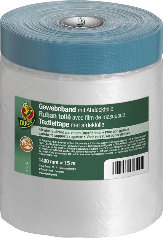 Reparatietape met afdekfolie 1400 mm x 15 m