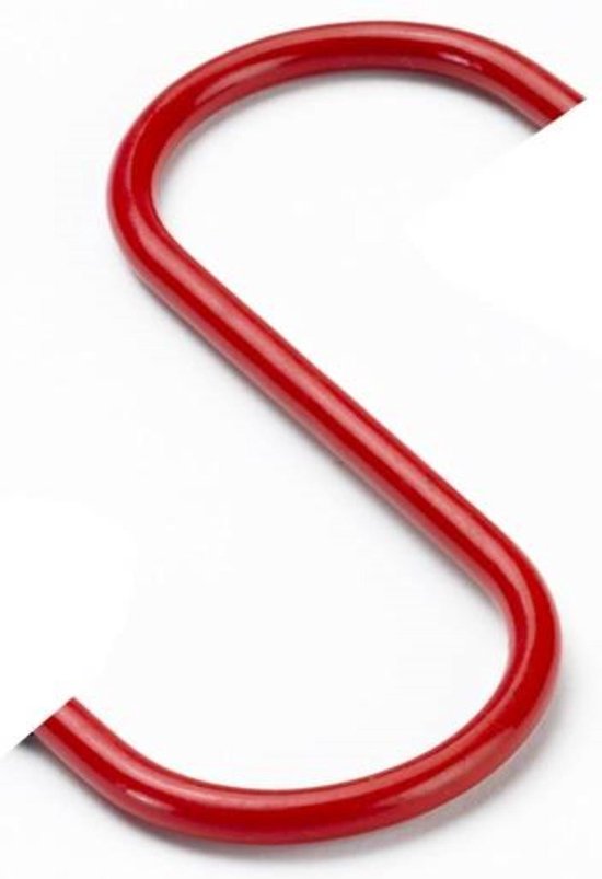 S-haak 120 mm 5 dlg rood iso