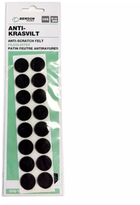 Antikrasvilt ø19 mm 16 dlg bruin