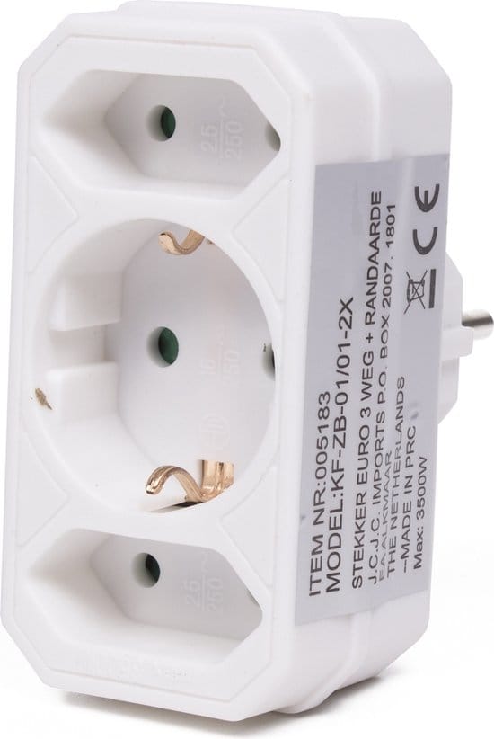 Stekker euro 3 weg + RA