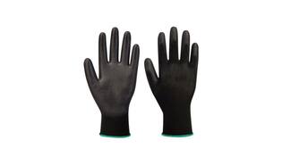 Werkhandschoenen PU zwart maat 11