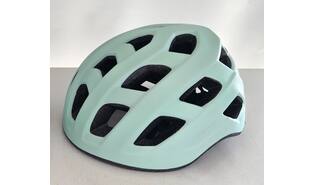 Fietshelm volwassenen met verlichting mint groen L