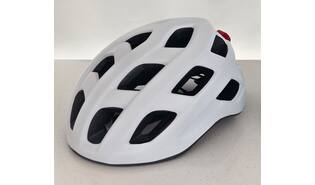 Fietshelm volwassenen met verlichting wit M